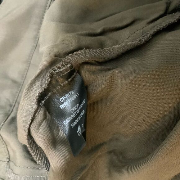 Anthropologie Amour Vert Amadi Pants Size M Cropped Cigarette Green Retail $128 - Picture 12 of 12